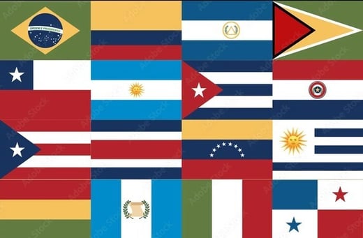 LATAM flags